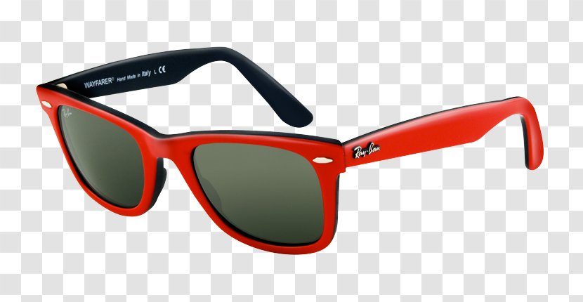 Ray-Ban Wayfarer Original Classic Sunglasses New - Red - Rayban Transparent PNG