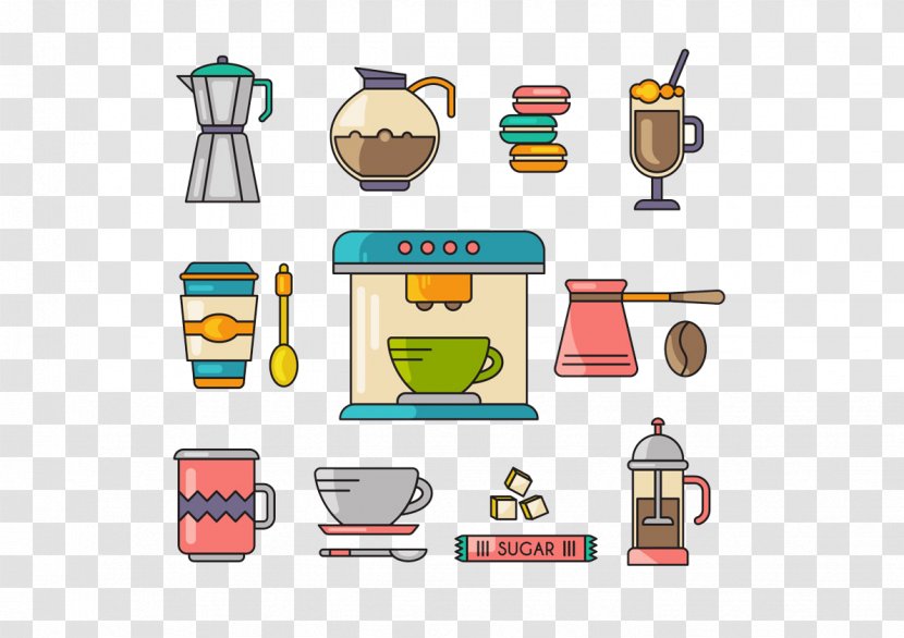 Iced Coffee Cafe Coffeemaker - Equipment Transparent PNG