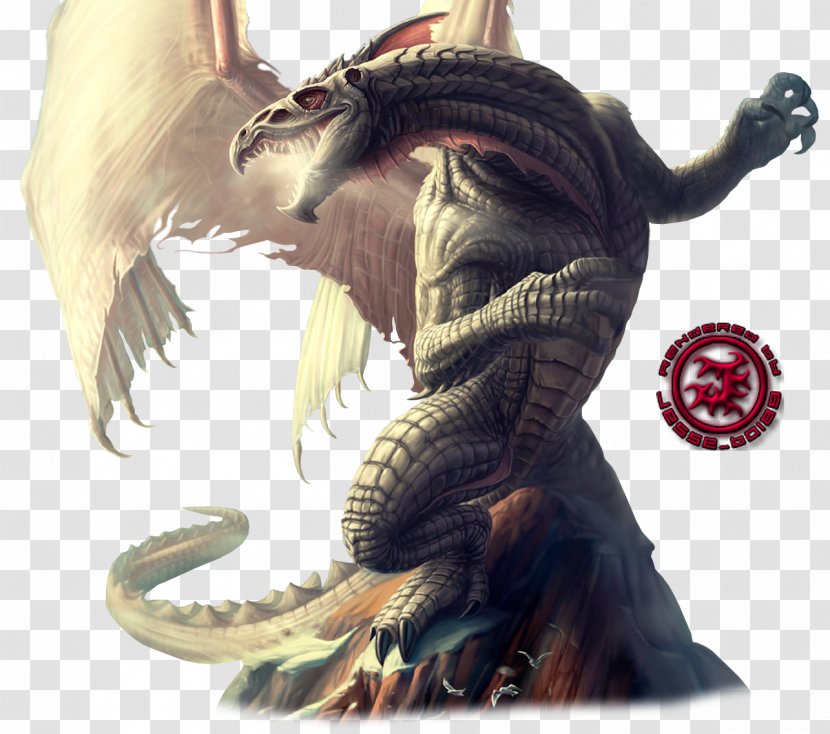 Dragon Fantasy Azure White Desktop Wallpaper - Four Symbols Transparent PNG