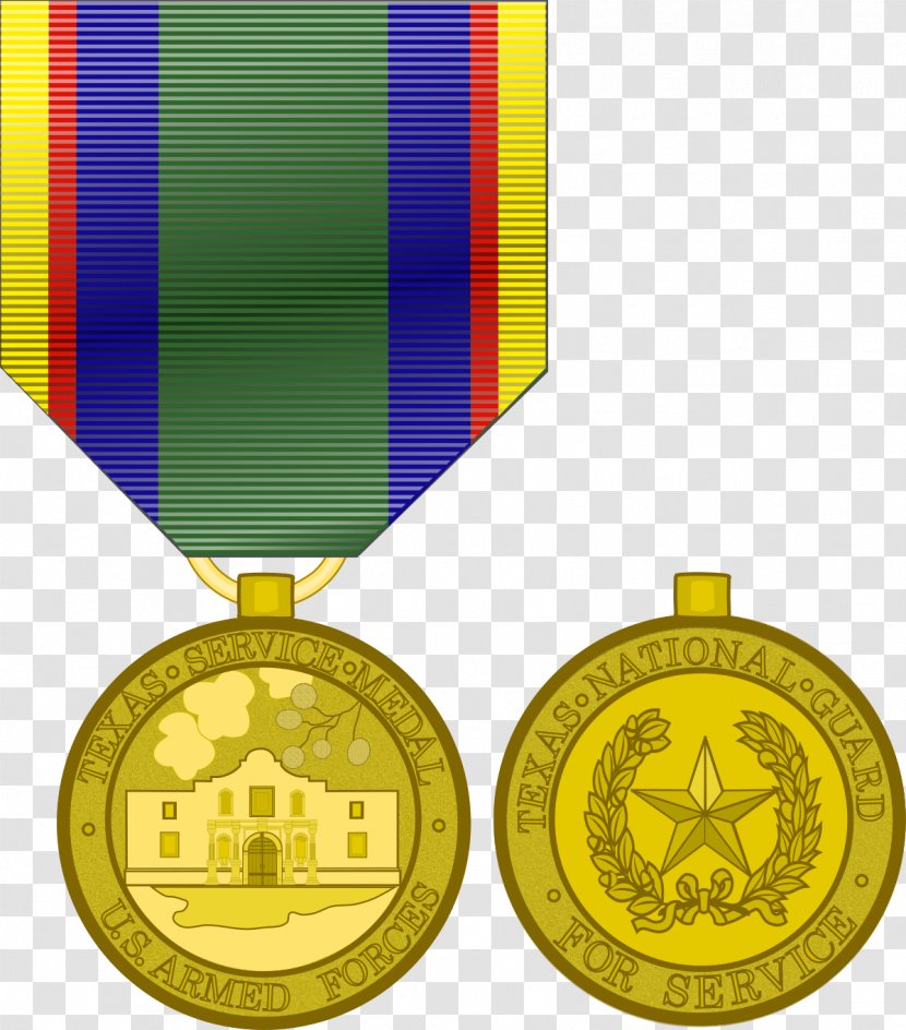 Texas Military Forces Medal Award National Guard Of The United States - Southwest Asia Service - Medals Transparent PNG