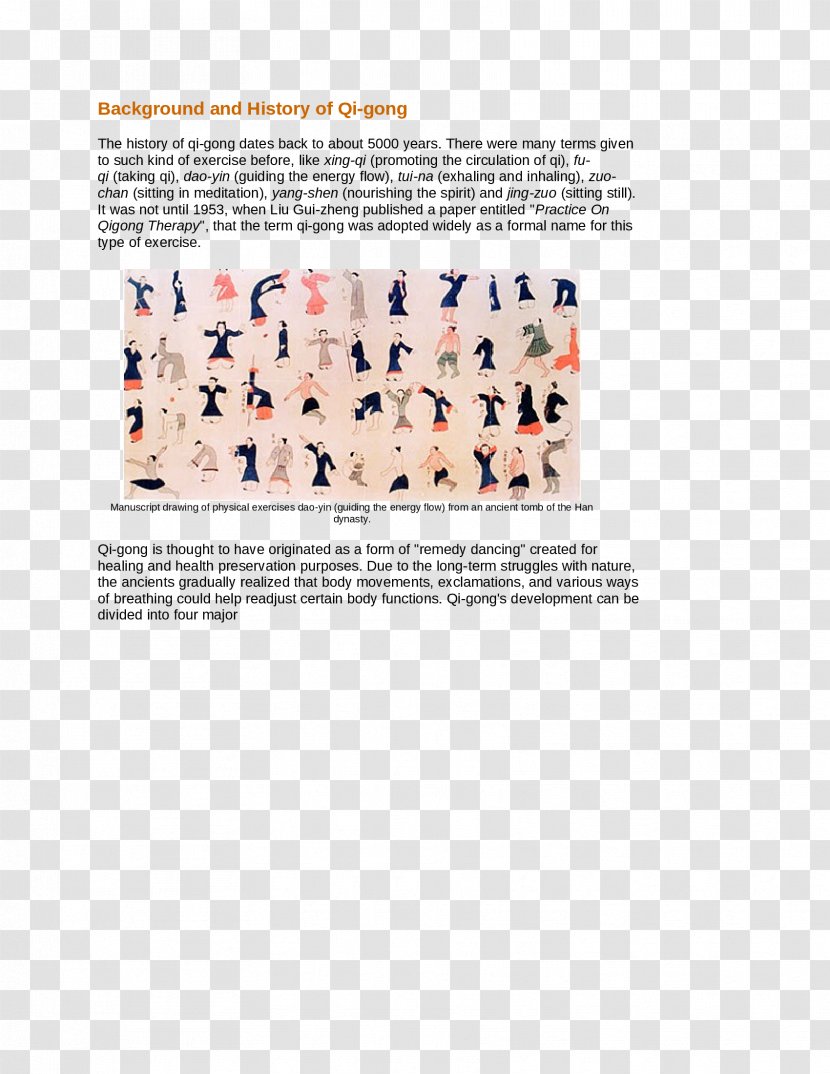 Qigong Exercise Energy Daoyin Yangsheng Gong - Chinese Medicine Tcm Background Transparent PNG