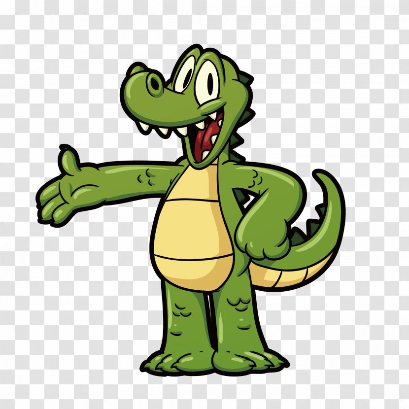 Vector The Crocodile Alligator Joke Cartoon - Vertebrate Transparent PNG