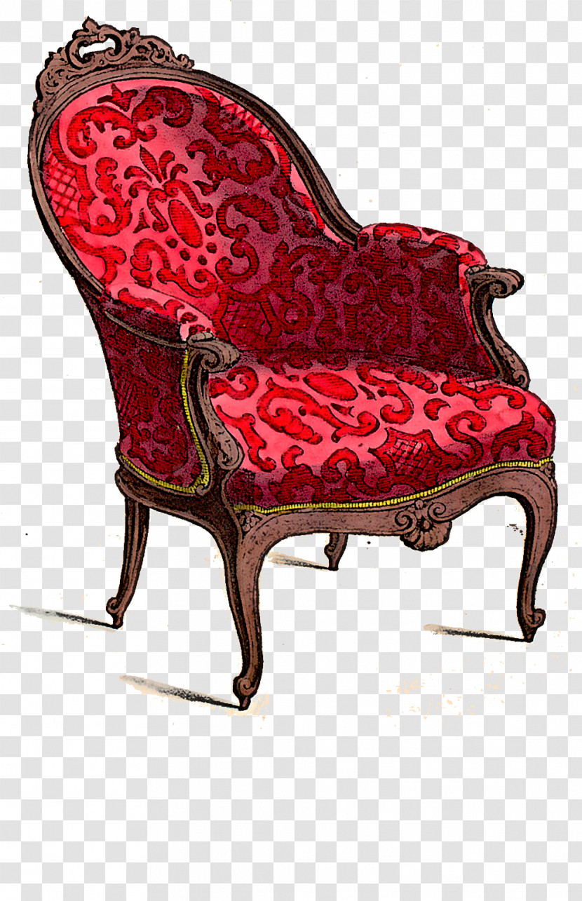 Furniture Chair Red Plant Classic Transparent PNG
