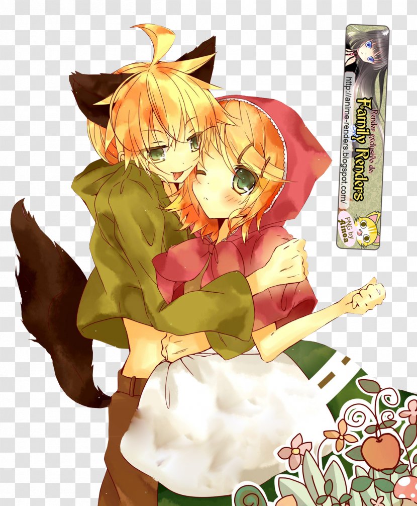 Kagamine Rin/Len Vocaloid Utatane Piko Fiction Little Red Riding Hood - Tree Transparent PNG