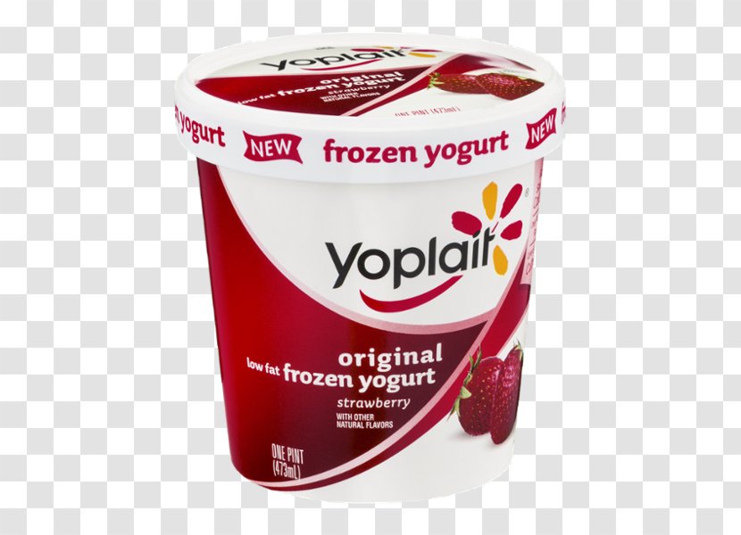 Strawberry Frozen Yogurt Yoghurt Crème Fraîche Dessert - Ingredient Transparent PNG