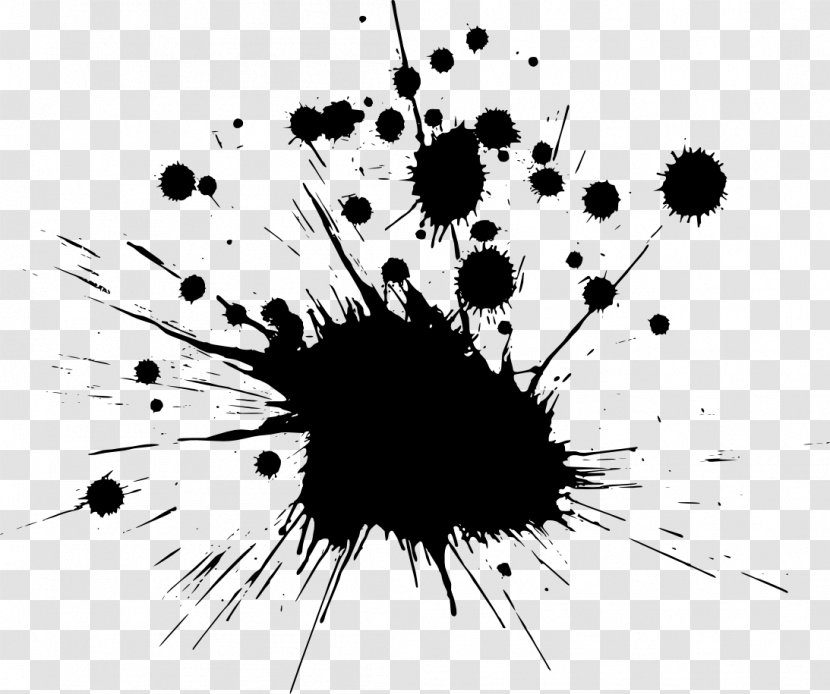 Ink Paint Black - Sky Transparent PNG