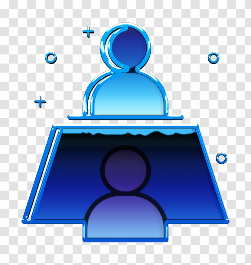 Employee Icon Interview Job - Unemployee - Symbol Electric Blue Transparent PNG