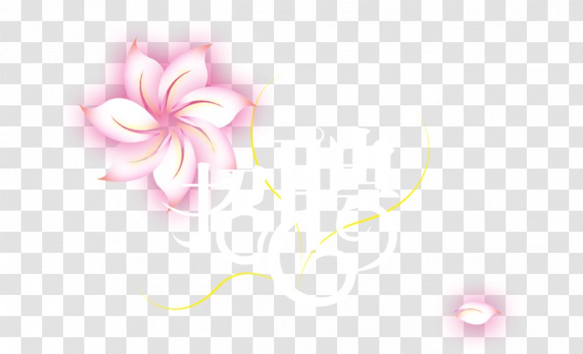 Petal Desktop Wallpaper Rosaceae Close-up Font - Flora - Pink Flowers Transparent PNG