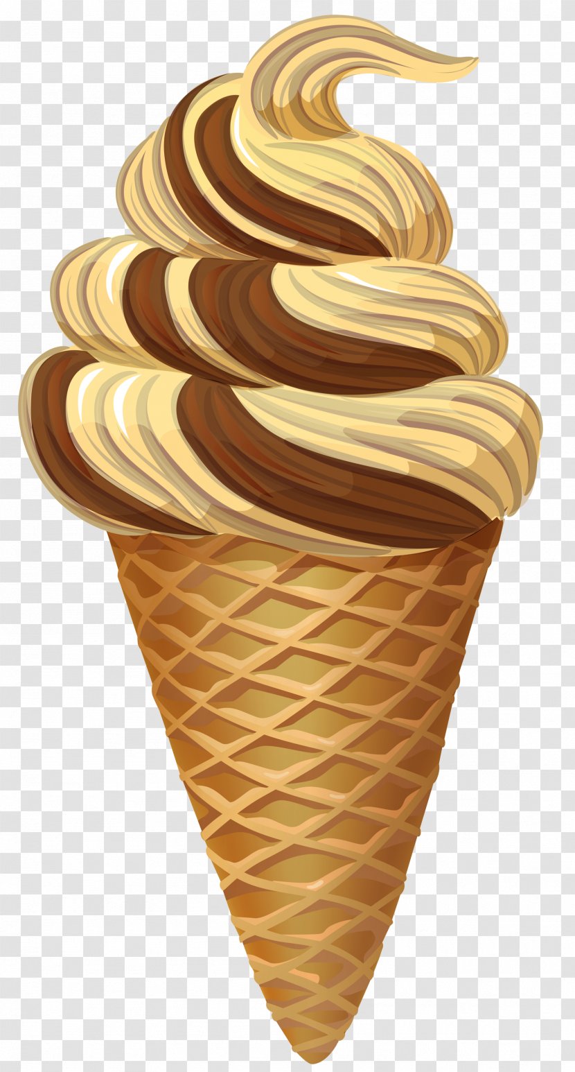 Ice Cream Cones Chocolate Sundae - Dairy Products - Creams Transparent PNG