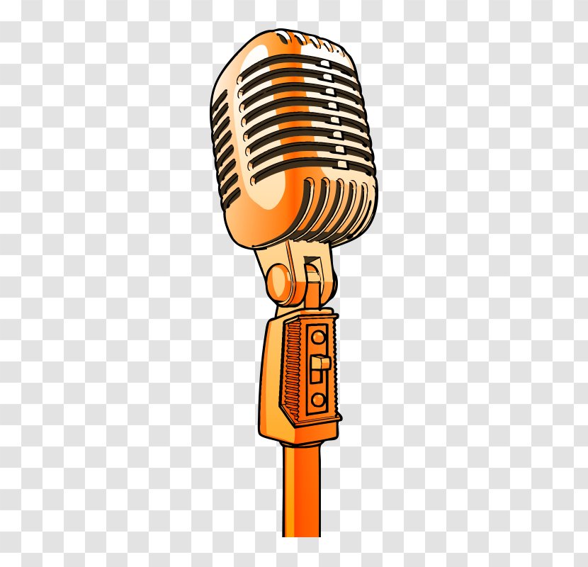 Microphone Cartoon Clip Art - Silhouette - Microphone,microphone Transparent PNG