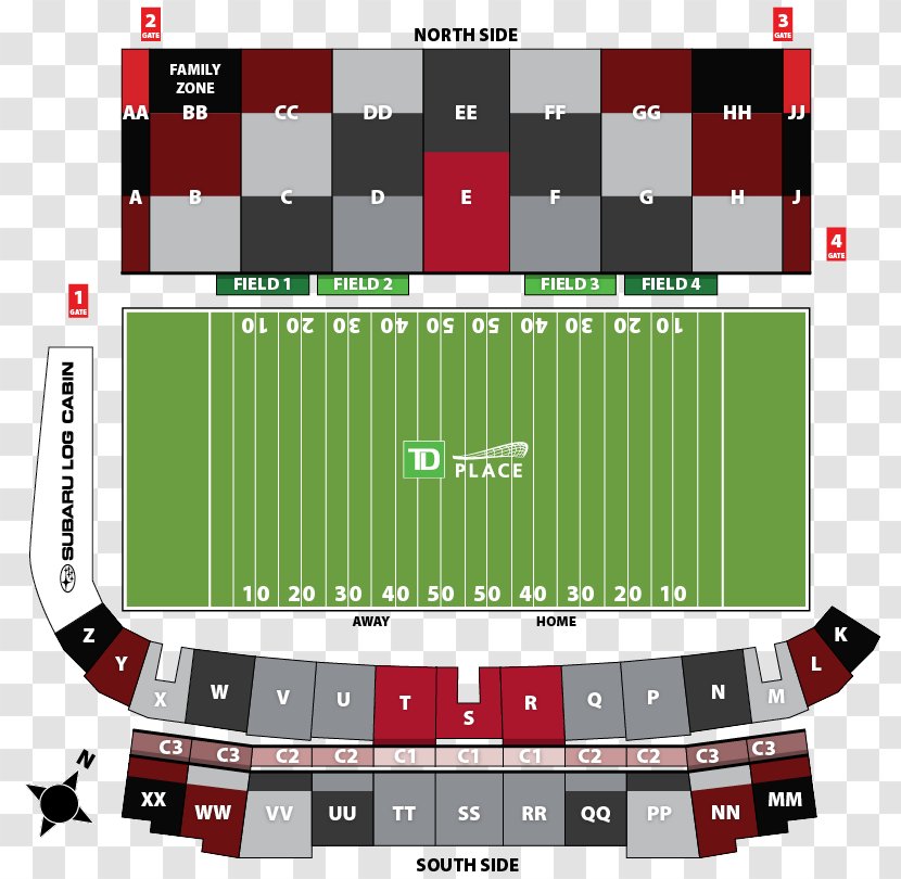 TD Place Stadium Ottawa Redblacks Saskatchewan Roughriders BC Lions - Seating Assignment - Dance Hall Transparent PNG