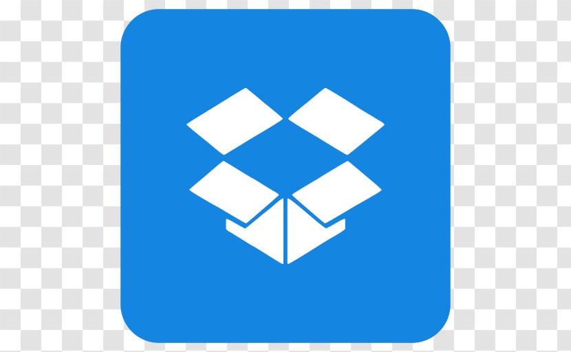 Dropbox Download - Blue - Symmetry Transparent PNG