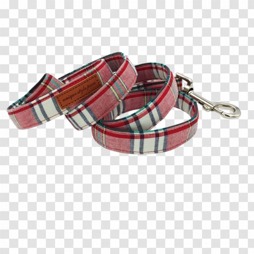 Leash Dog Collar Tartan - Bow Tie Transparent PNG