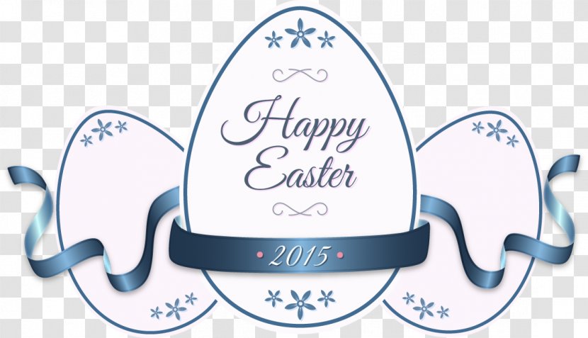 Easter Bunny Egg Greeting Card - Logo - Vector Hand-painted Eggs Transparent PNG