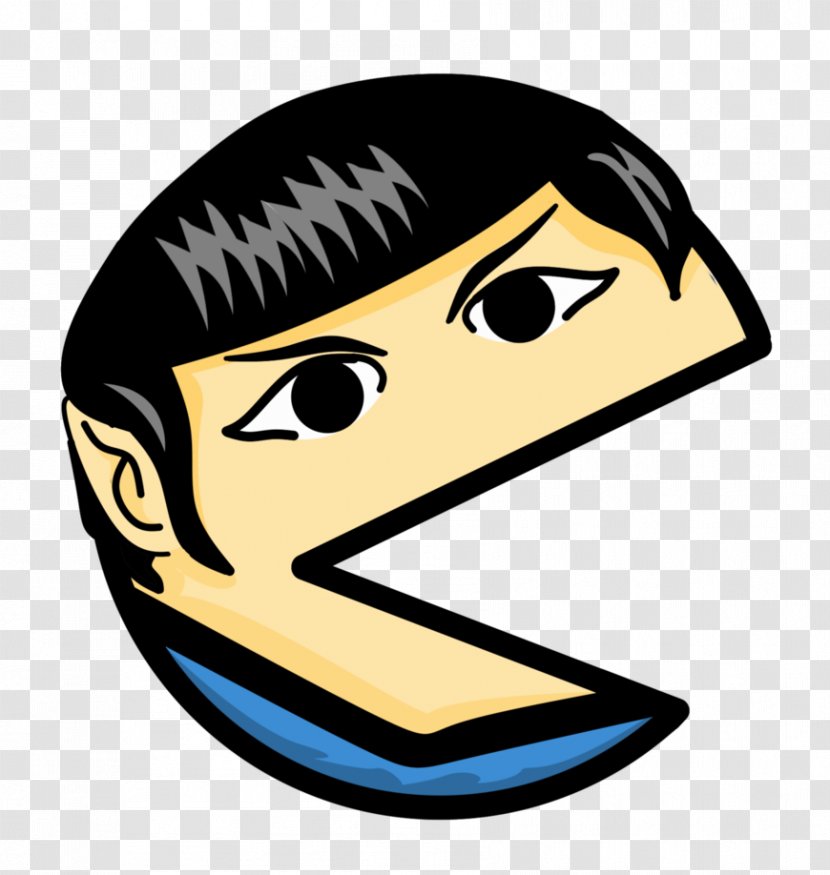 Spock Pac-Man Emoticon Clip Art - Smile Transparent PNG