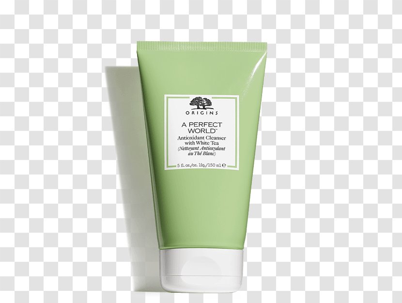 Origins A Perfect World Antioxidant Cleanser With White Tea Age-Defense Treatment Lotion - Face Wash Transparent PNG