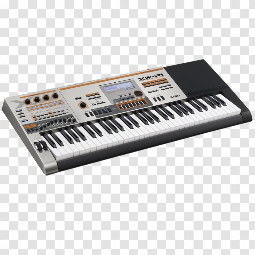 Sound Synthesizers Casio Digital Synthesizer Electronic Keyboard Musical Instruments - Flower - Silhouette Transparent PNG