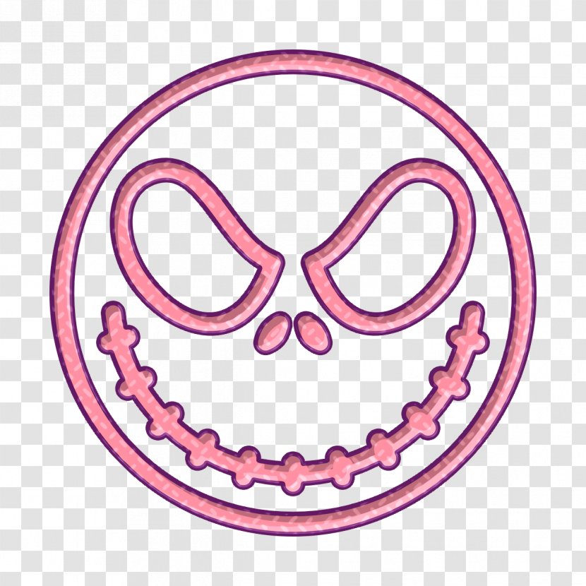 Halloween Icon Jack Skellington - Oval Symbol Transparent PNG
