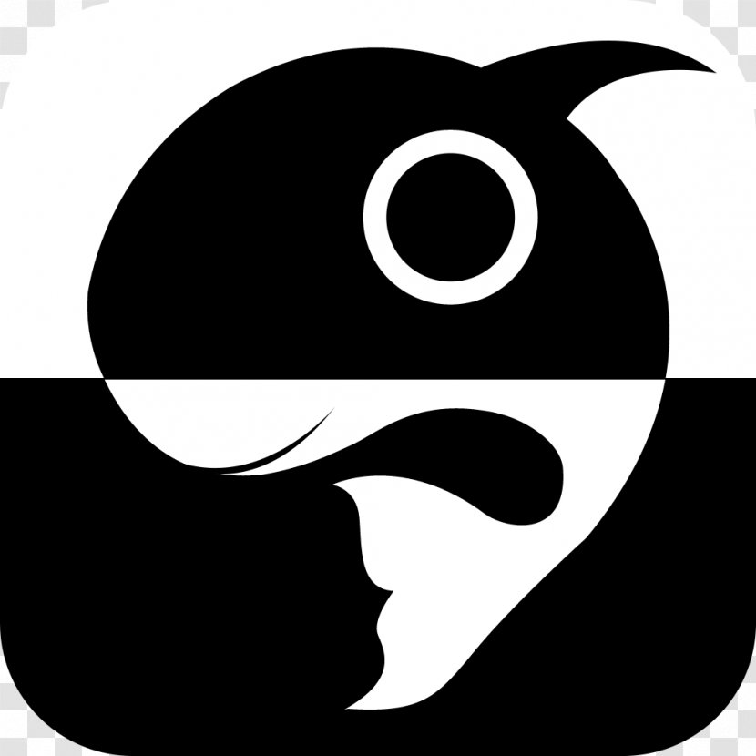 Clip Art Logo Animal Black M - Monochrome - Empty Transparent PNG