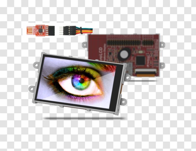 Display Device Electronics Microcontroller Touchscreen Liquid-crystal - Electronic - Presentation Cards Transparent PNG