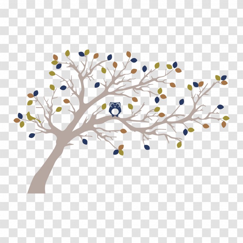 Tree Silhouette Branch Clip Art - Cherry Blossom - Wall Painting Transparent PNG