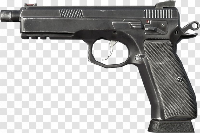 CZ 75 SP-01手枪 Česká Zbrojovka Uherský Brod Pistol 9×19mm Parabellum - 919mm - Handgun Transparent PNG