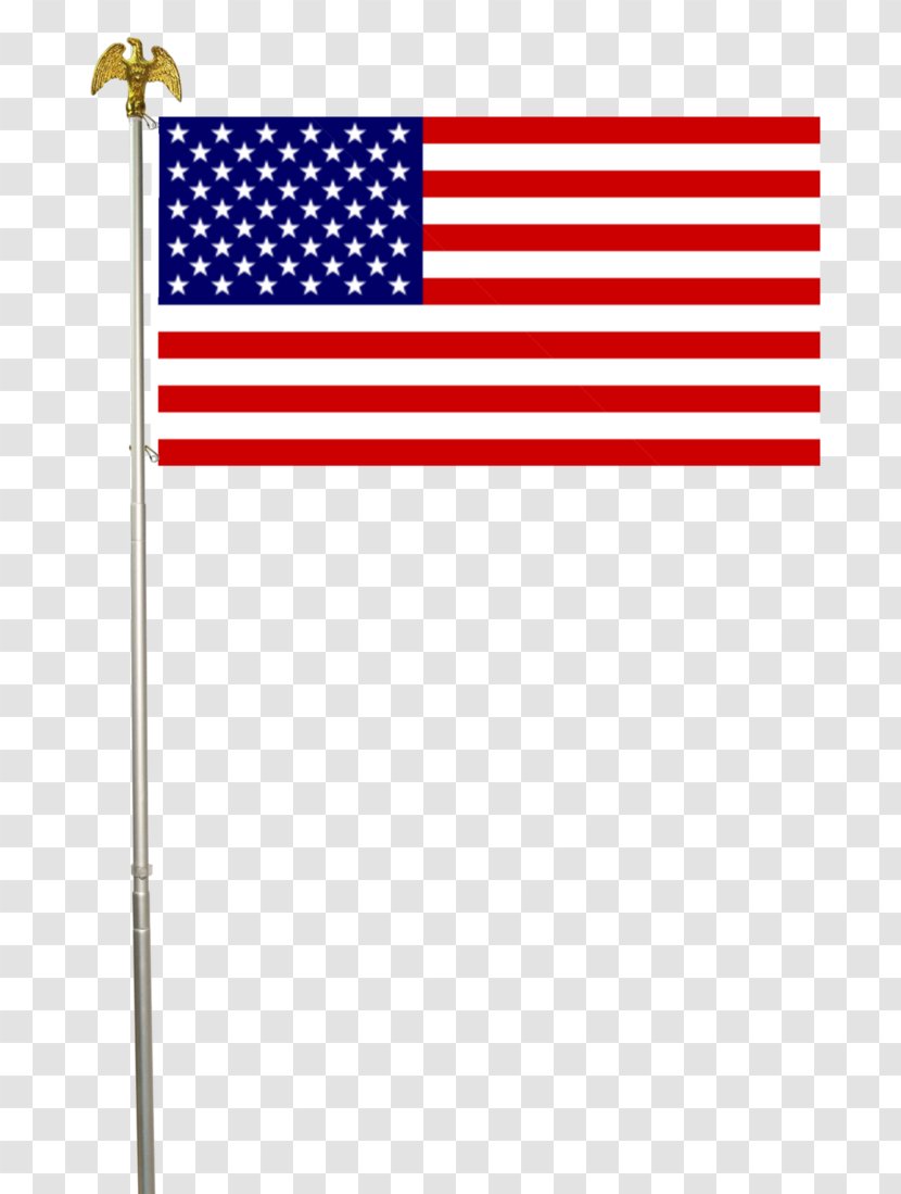 Flag Of The United States American Civil War Flagpole - Pole Transparent PNG