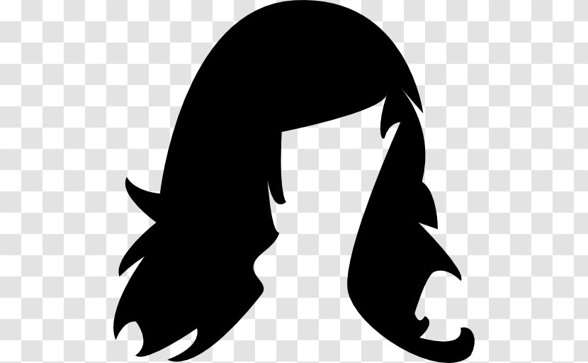 Wig Black Hair Cosmetologist - Monochrome Photography - Vector Transparent PNG