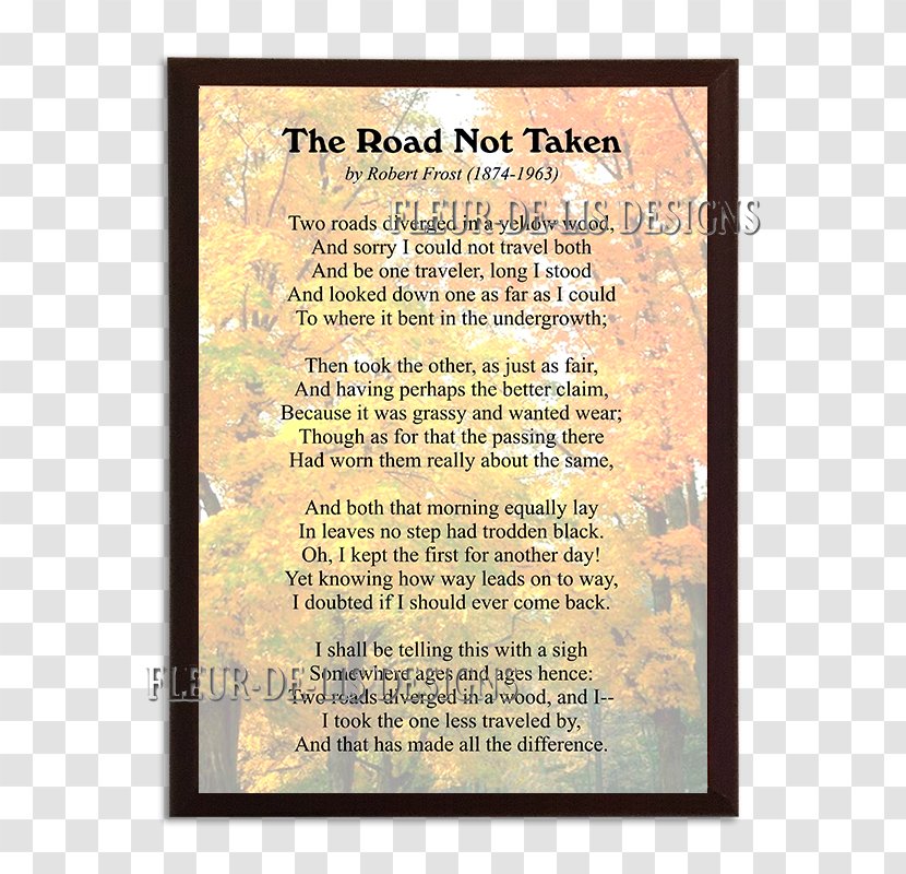 The Poetry Of Robert Frost Road Not Taken Mending Wall - Literary Criticism - Shop Transparent PNG