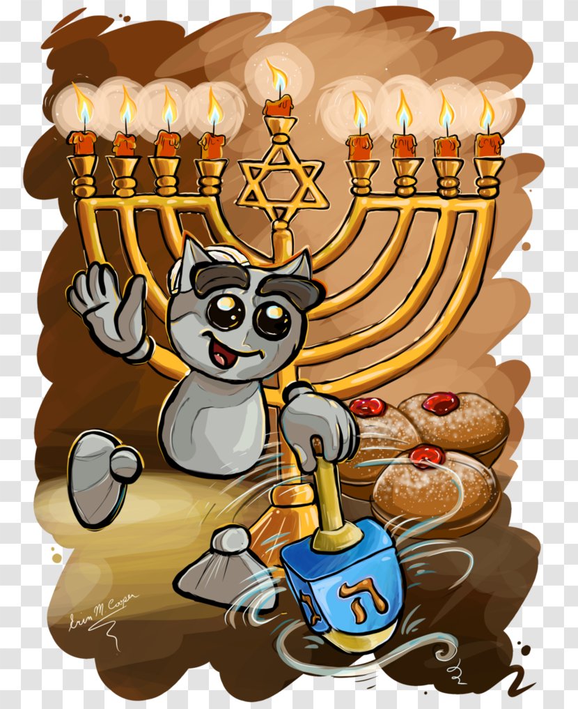 Hanukkah Judaism Menorah Art Dreidel - Holiday Transparent PNG