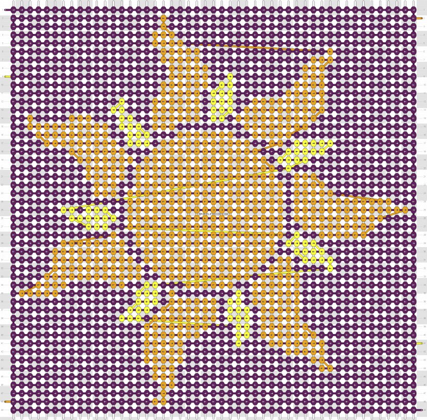 Cross-stitch Friendship Bracelet Needlework Pattern - Purple Transparent PNG