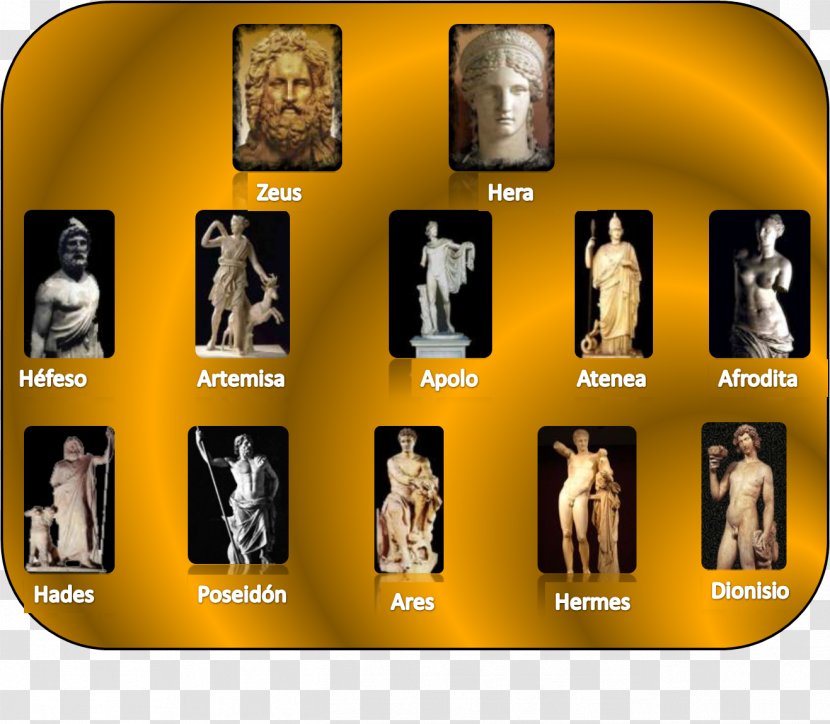 Mount Olympus Ares Hades Zeus Twelve Olympians - Heera - Esculturas Humanas Transparent PNG