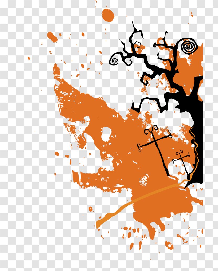 Halloween Poster Jack-o-lantern - Orange - Withered Transparent PNG