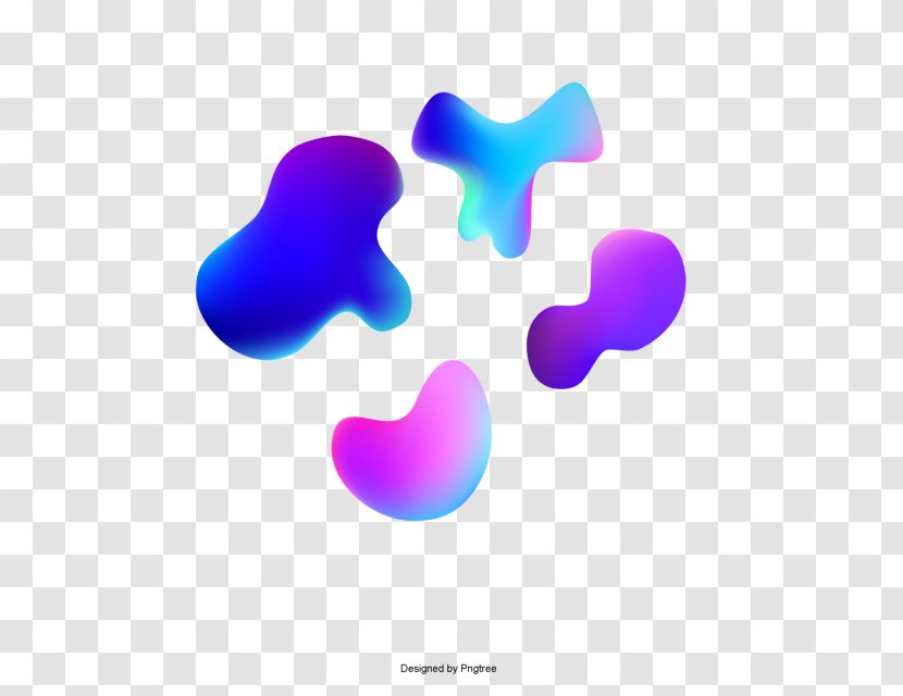 Gradient Euclidean Vector Liquid Graphics - Magenta - Shape Transparent PNG