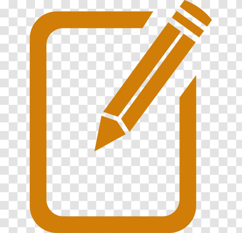 Clip Art Editing - Yellow - Writing Process Symbols Transparent PNG