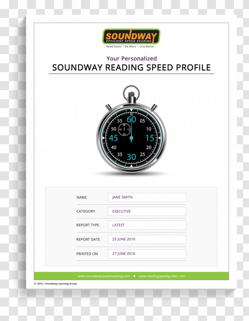 Speed Reading Test Elementary School Student - Logo - Coverpage Transparent PNG