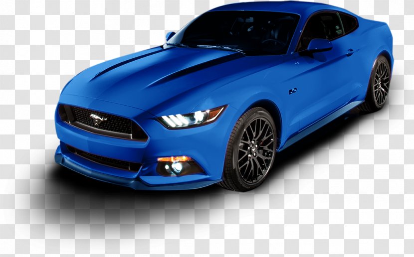 2016 Ford Mustang Sports Car Blue - Performance Transparent PNG
