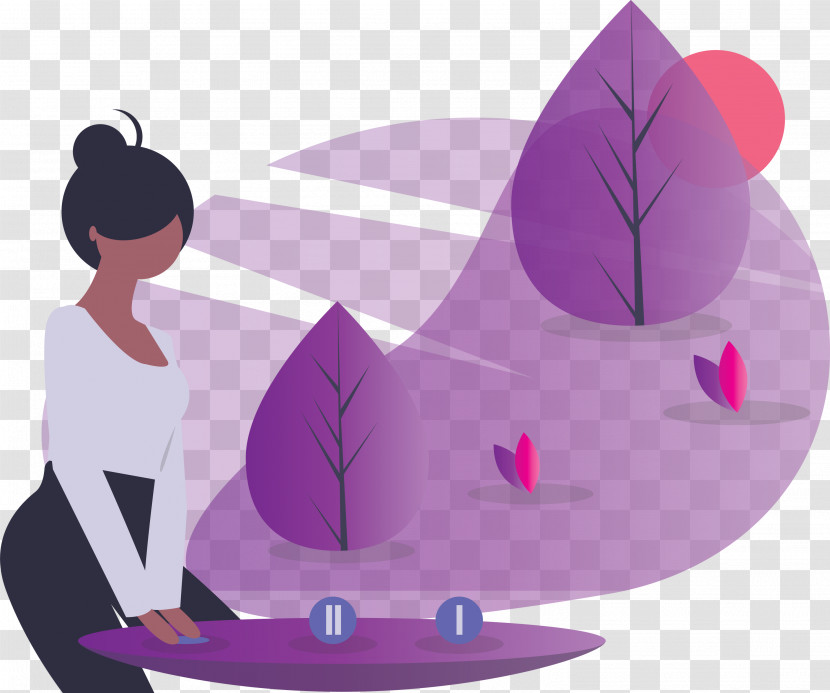 Purple Violet Cartoon Animation Furniture Transparent PNG