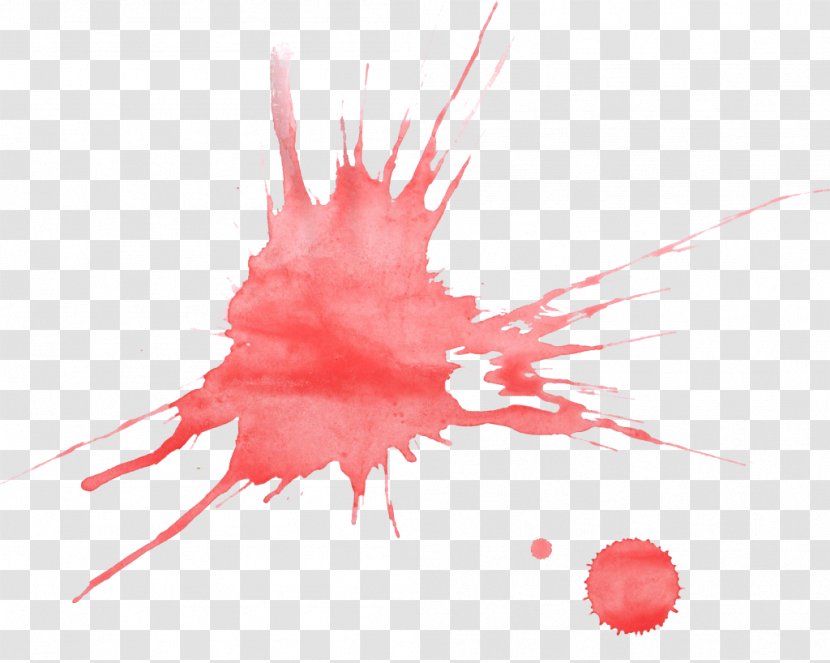 Red Watercolor Painting Art - Blood Transparent PNG