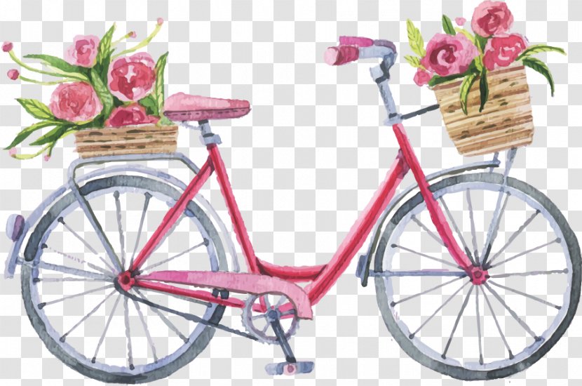 Floral Design Floristry Logo Bicycle - Transport - Wedding Transparent PNG
