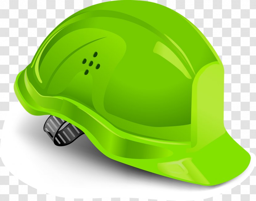 Hard Hat Green Bicycle Helmet - Company - Vector Helmets Transparent PNG