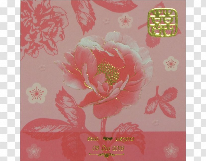 Floral Design Paper Greeting & Note Cards Wallpaper - Flora - Wedding Invitation Red Transparent PNG
