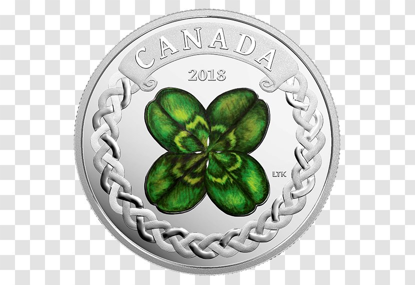 Canada Silver Coin Royal Canadian Mint Proof Coinage - Shamrock - Metal Transparent PNG