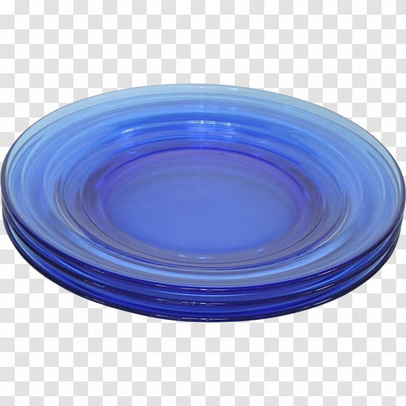 Plastic Platter Cobalt Blue Lid Circle Transparent PNG