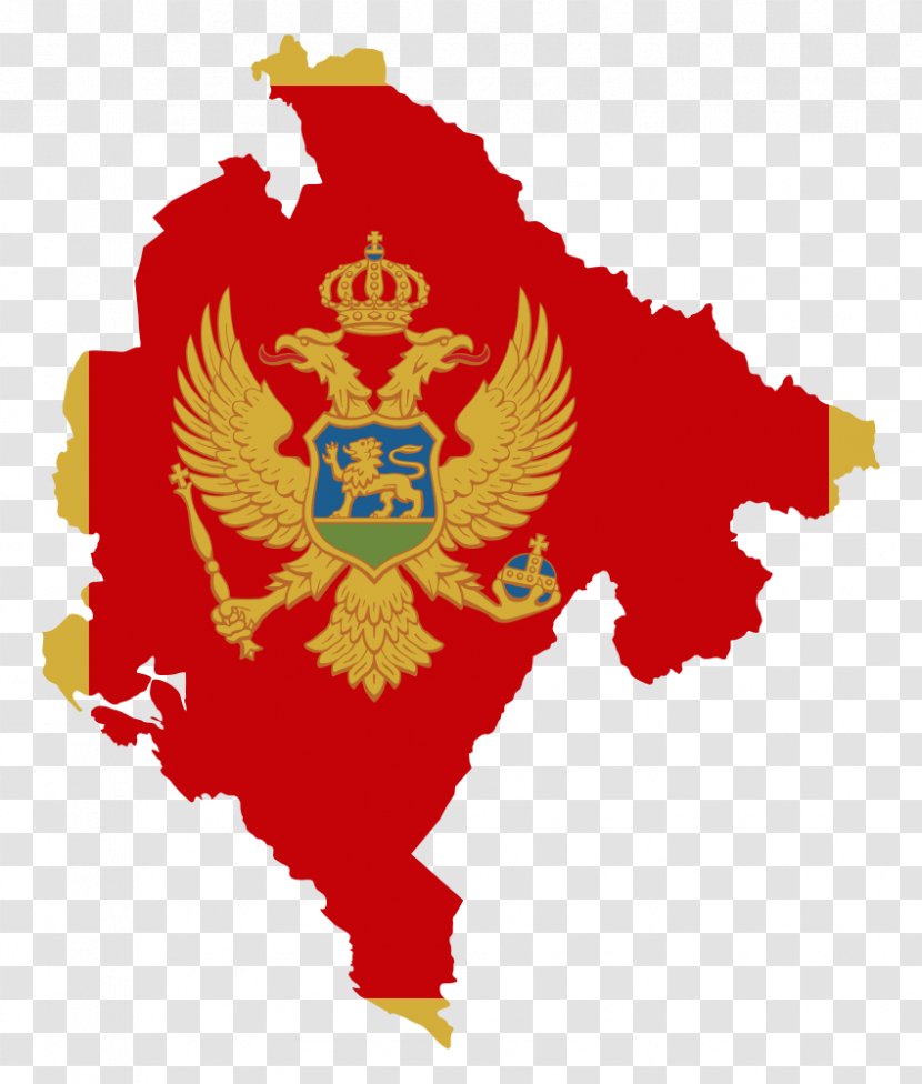 Flag Of Montenegro Map Republic Transparent PNG