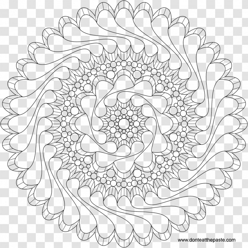 Light Earring Coloring Book Clip Art - Symmetry - Mandala Transparent PNG