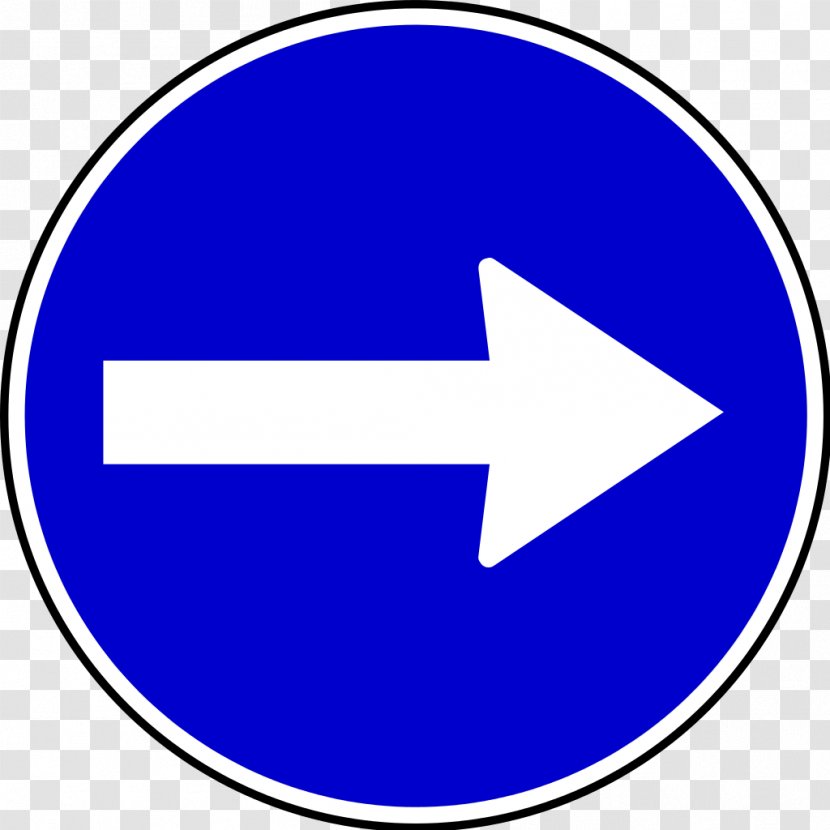 Traffic Sign Road Mandatory - Sticker Transparent PNG