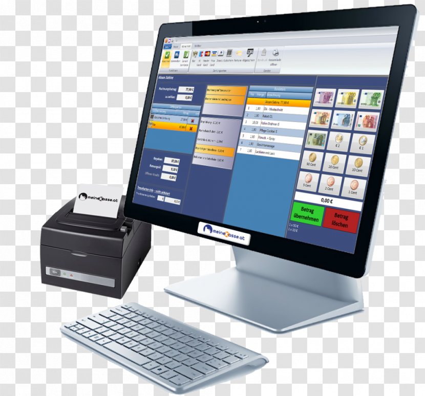 Laptop Blagajna Computer Hardware Cash Register Cosmetologist Transparent PNG