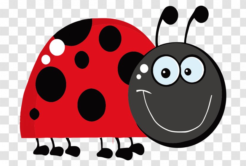 Royalty-free Ladybird Clip Art - Invertebrate - Hand-painted Cartoon Smiley Transparent PNG