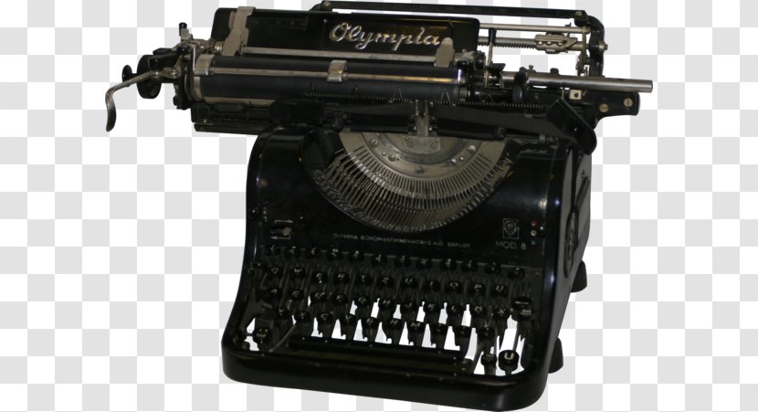 Typewriter Olympia Stock Photography Typing German - Old Transparent PNG